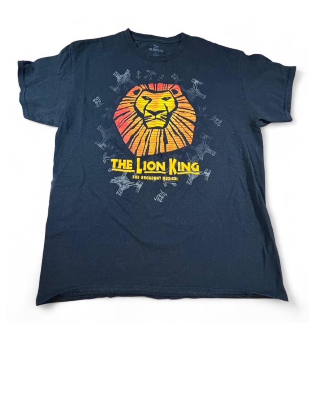 Disney Black The Lion King The Broadway Musical Cotton Shirt side large